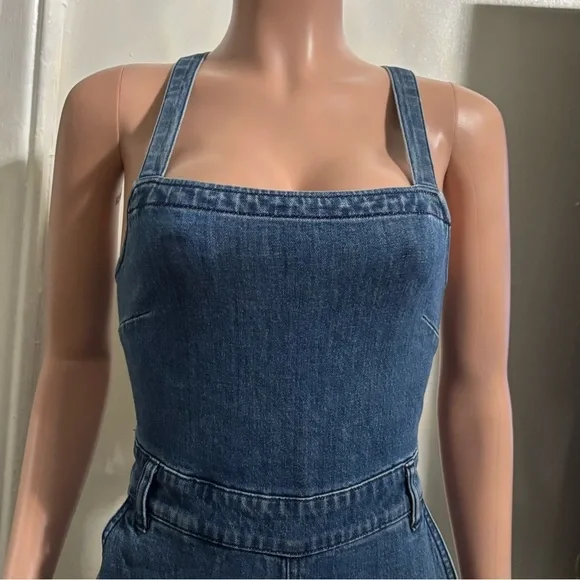 MADEWELL Women’s Cropped Denim Overalls - Picture 4 of 15